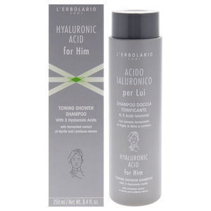 Hyaluronic Acid for Him Toning Shower Shampoo by LErbolario Men 8.4 oz Shampoo
